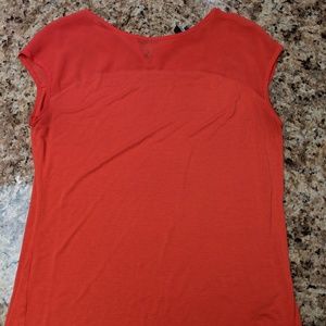 Red Short Sleeved Dressy Tee
